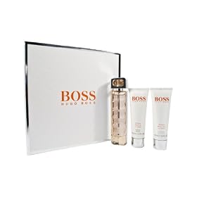 Boss Orange for Women Gift Set - 1.7 oz EDT Spray + 1.7 oz Body Lotion + 1.7 oz Shower Gel