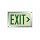 Safe Glow Photoluminescent Exit Sign, "EXIT" with Right Arrow Symbol, 14-5/8" Length x 9-1/2" Width x 1/4 " Height, Wall Mount (Pack of 1)