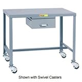 IMAGE OF Little Giant® Steel Top Machine Table, 24 X 36 X 24, W/Accessory Drawer