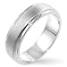 Mens Ring Rodium Plated - Wedding Band
