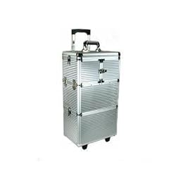 Pro Aluminum Rolling Makeup Artist Case Cosmetic Tool
