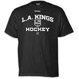 Reebok Los Angeles Kings Authentic Progression Team T-Shirt - Black (Medium)