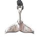 Fish Dolphin Shark Tail Pewter Pendant Necklace