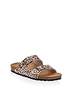 Pepe Jeans Sandalias planas Oban Animal Print (Marrón)
