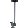 Black 13" To 29" Ceiling Mount With Adjustable Drop Length