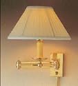 Cast brass swing arm wall