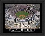 QualComm Stadium San Diego Padres Aerial Framed Print