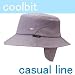 【クールビット 7CAHT01　カラーLGY　ライトグレイ】ハット型 casual lineシリーズ 通常フラップハット 熱中症対策に！！