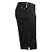 vertex flex-knit zip pocket short - black/stealth black - XL