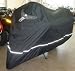 Heavy Duty Motorcycle Cover, night reflective piping, Cable & Lock - Eagle Logo