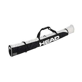 Head Unisex Single Ski Bag 190 - Black/Grey/White, 53 lt