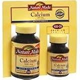 Calcium 500 Mg & Vitamin D Tablets, By Nature Made - 100+30 Tablets (Special Pack)