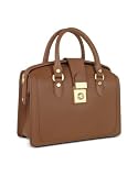 L.A.P.A. Brown Italian Leather Doctor-style Handbag