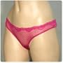 Mamia Sexy Sheer Lowrise lace G string Thong Panty, Medium, White