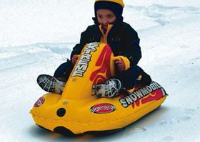 SnowMobile Rider Inflatable Snow Toy