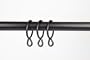 A&F Rod Decor - 10 CURTAIN EYELET RINGS 1-3/4 inch Black