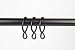 A&F Rod D&eacute;cor - 10 CURTAIN EYELET RINGS-1.38 inch , black
