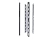 APC - Rack rail - black - 42U - 23