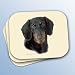 dachshund19 - Dachshund Black Mouse Pad