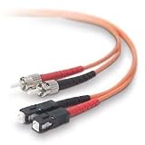 Belkin - Patch cable - ST multi-mode (M) - SC multi-mode (M) - 6.6 ft - fiber optic