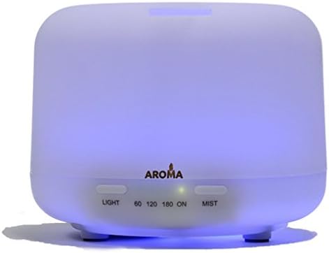 2016 Newest Model Essential Oils Diffuser More than 200ml AromaV - Large Capacity - Ultrasonic Cool Mist Aroma Humidifier with 4 Timer Settings,7 Changing Lights &amp; Waterless Auto Shut-Off Function