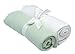 Under The Nile Swaddle Blanket Set, Green/White, Size 34
