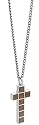 Fred Bennett Men's P2565 Stainless Steel & Wood Cross Pendant