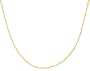 14k Yellow Gold 2mm Braided Snake Chain Necklace, 18"