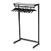 QRT20214 - Single-Sided One-Shelf Steel Garment Rack