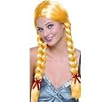 Long Blonde Braids Wig Sexy Women's Adult Halloween Outfit - One Size Fits Most Adults