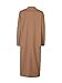 PERSUN Women's Winter Camel Lapel Woolen Blend Longline Manteau Trench Coat