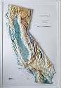 Hubbard Scientific Raised Relief Map 951 California State Map