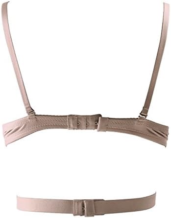 Sanheshun Women's U Bras Multi-Ways Sexy DEEP U Plunge Halter Push Up Padded Bra (36/80, Skin Color)