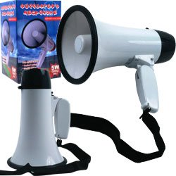 Powerful Electric Handheld Microphone Megaphone Speaker - Lightweight Portable
