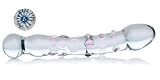 Don Wand Glass Pleasure Wand, Lil' Lady with Flower