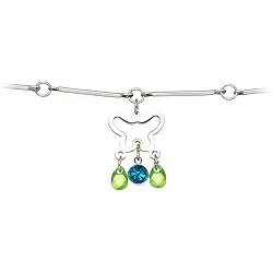 Zircon Blue Green Alluring Gem Butterfly Belly Chain