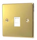 POLISHED BRASS RJ45 NETWORK SOCKET C442PBW