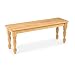 Wood Country Style Farmhouse Dining Bench with Natural Finish