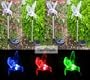 TEKTRUM SOLAR GARDEN COLOR CHANGING HUMMINGBIRD LIGHTS (Set of 8)