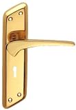 Neptune Lever Lock Polished Brass Pack of 4