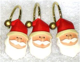 Santa Claus Shower Hooks - Christmas Theme Bath
