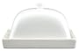 Tannex White Tie Butter Dish with Lid, White