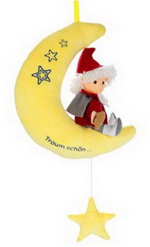 Heunec 664272 Sandmann auf Mond mit Musikzugwerk 30 cm