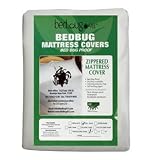 Bed Bug 911 6 Gauge Vinyl Zippered Mattress & Box Spring Protector - Dust Mite & Allergen Proof - Waterproof - Full Size 54" W x 75" L x 9" D