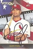 Albert Pujols, St. Louis Cardinals, 2002 Donruss Studio Autographed Card