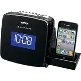Jensen JiMS-215i Docking Digital CD Player Clock Radio for iPod/iPhone