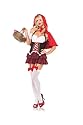 Little Red Riding Hood Fairy Tale Dress Sexy Adult Halloween Costume Skimpy Naughty Fairytale Outfit Leg Avenue