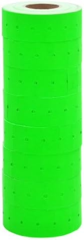 10 Rolls 10000 Pieces Price label Pricemarker Labels for MX-5500 Price Gun Labeller fluorescent green