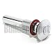 Decolav 9297-CP Push Button Closing Umbrella Drain with Overflow, Polished Chrome