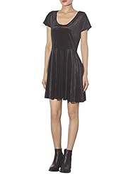 Mermaid Flared-Skirt Spandex/Velvet  Dress